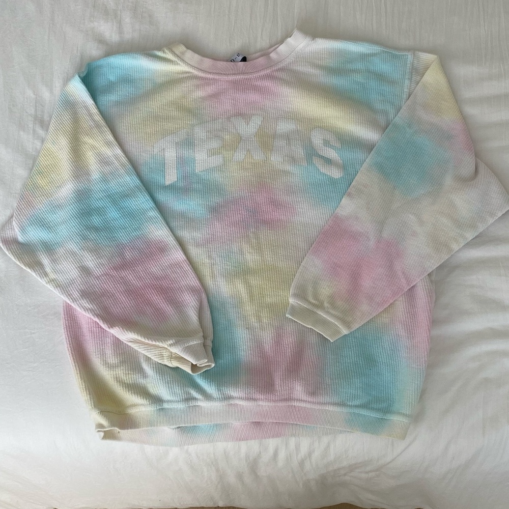 🌈Cotton Candy Tie Dye Texas Sweatshirt🌈